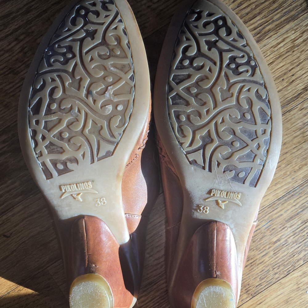 PIKOLINOS Brown Leather Mules - Picture 4 of 4